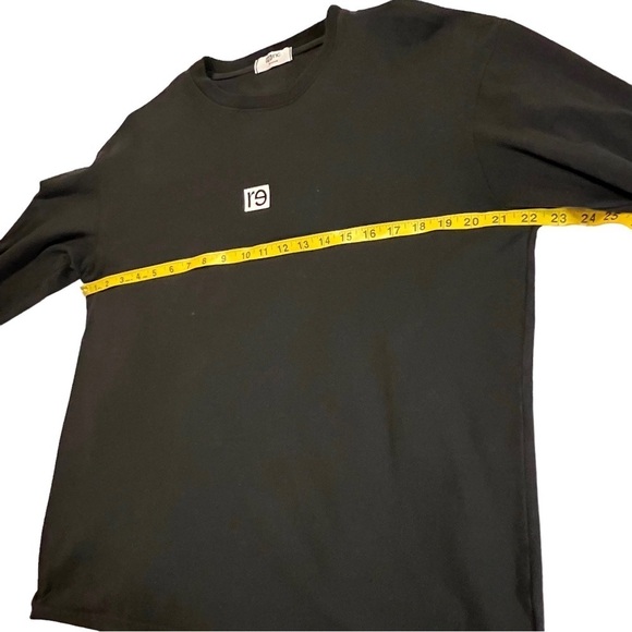 Re-Inc Boldly Long Sleeve Black and White Unisex Medium T-ShirtStreetwear Skate - Picture 10 of 12